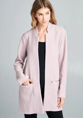 Ellison Woman’s Open Front Cardigan Sweater SZ S Blush Career Comfort  Soft